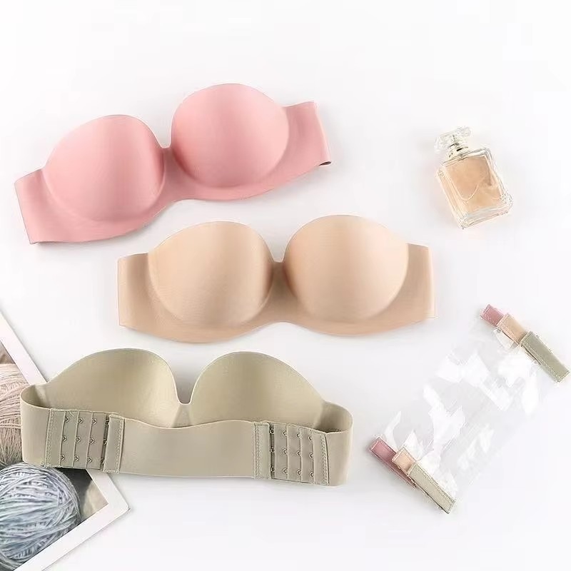Plunge Bra Push Up - Women's Sexy Strapless Push-Up Padded Bra