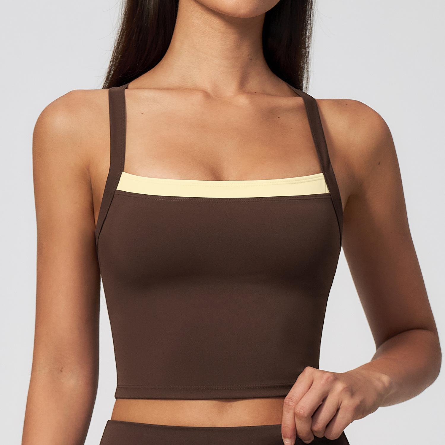 Women Criss Cross Back Yoga Ta - Plunge Bra Push Up 评论和价格