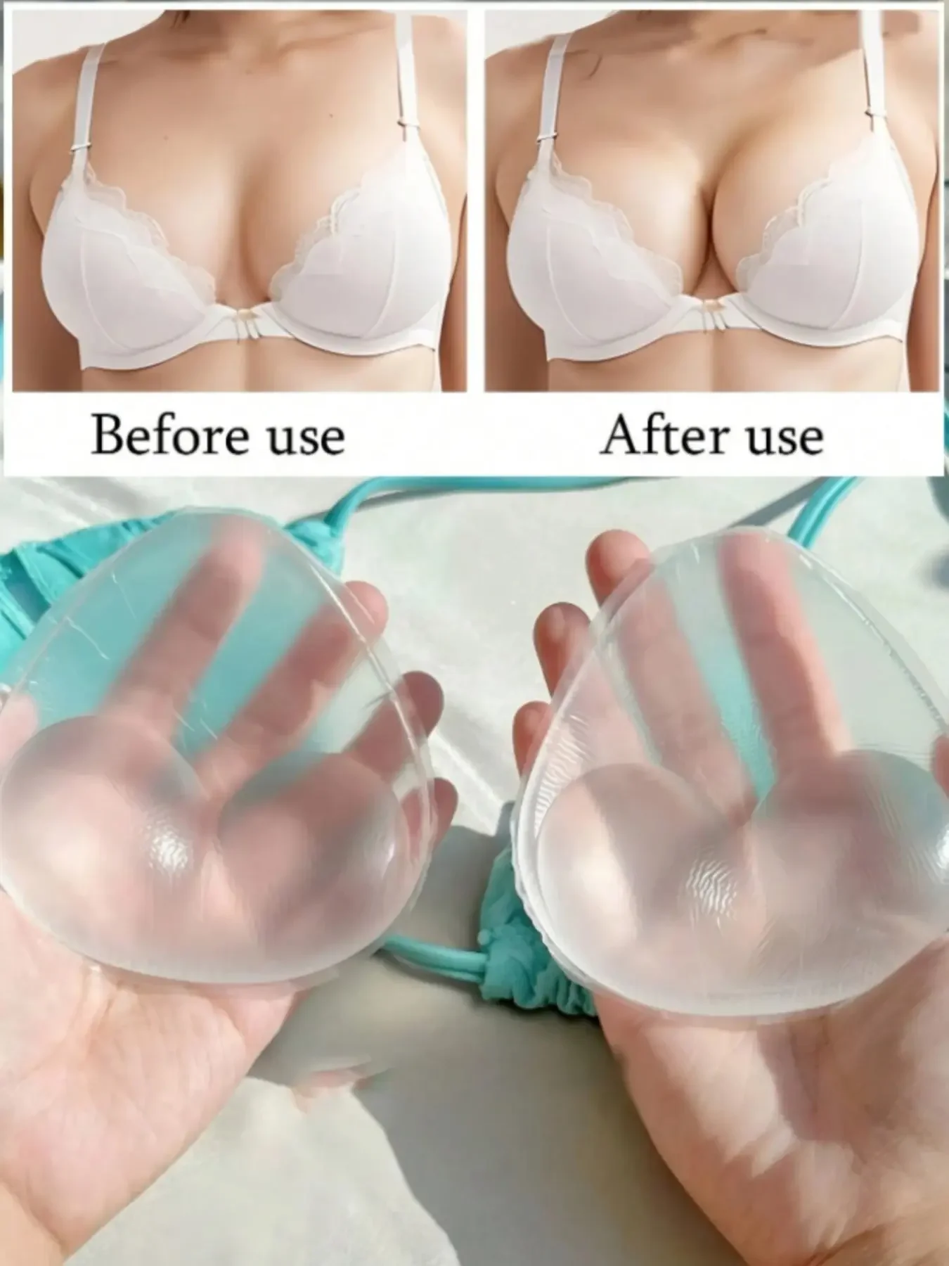 1 Pair Women's Silicone Bra In - Push Up Bra Silicone 评论和价格