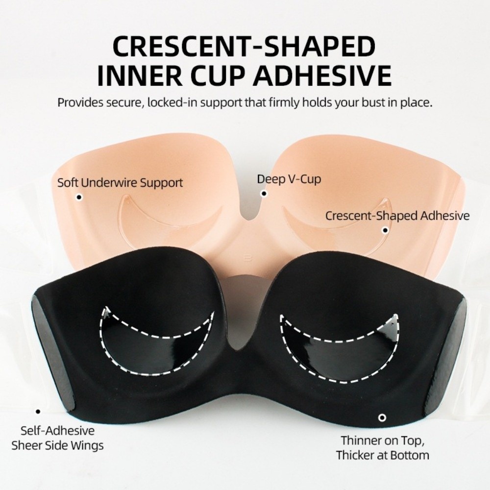 Breathable Seamless Invisible  - Backless Bra Sticky 评论和价格