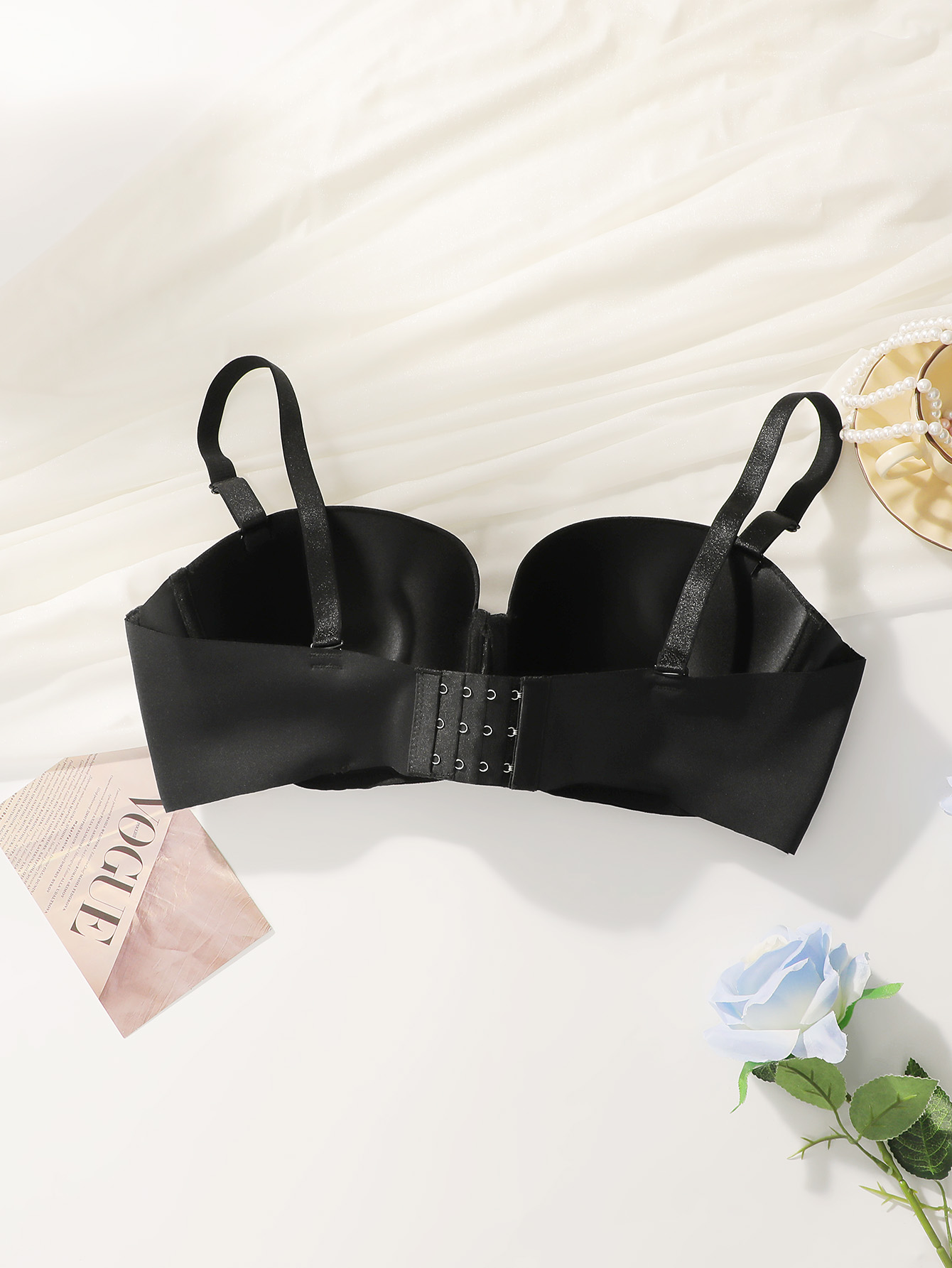 Women Large Bust Plus Size Str - Plunge Bra Push Up 评论和价格