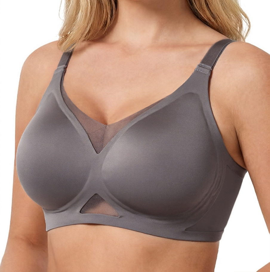 Women's Seamless Wire-Free Bra - Plunge Bra Push Up 评论和价格