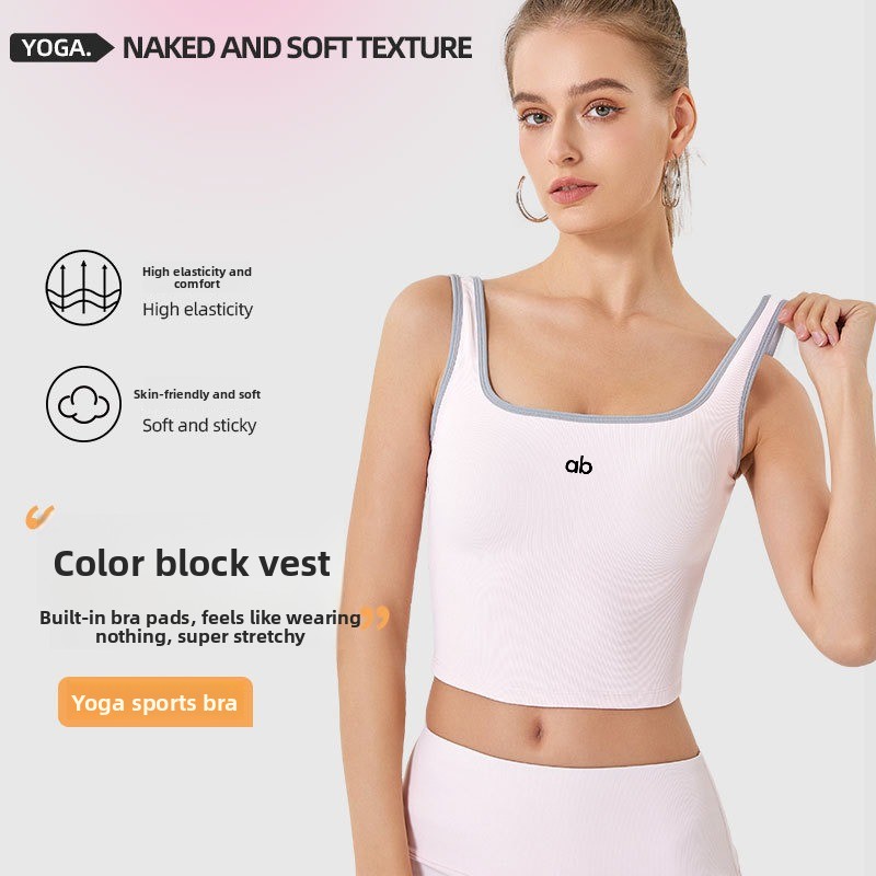 Women Summer Ribbed Yoga Tank  - Plunge Bra Push Up 评论和价格