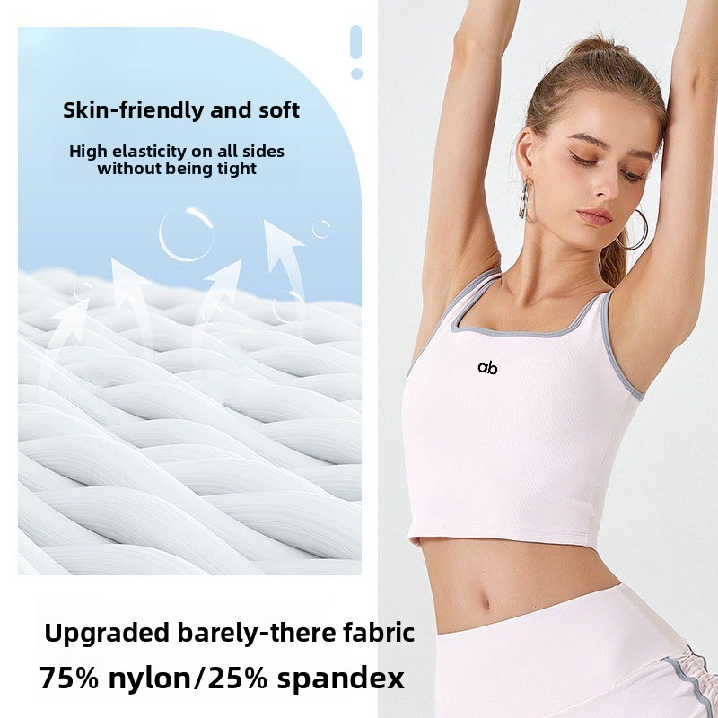 Women Summer Ribbed Yoga Tank  - Plunge Bra Push Up 评论和价格