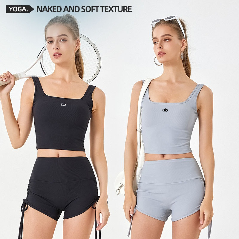 Women Summer Ribbed Yoga Tank  - Plunge Bra Push Up 评论和价格